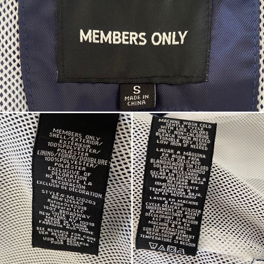 MEMBERS ONLY 90s Colorblock Winter Rain Parka  Jacket Size S - Picture 11 of 11
